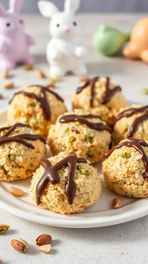 pistachio flavored coconut cookies