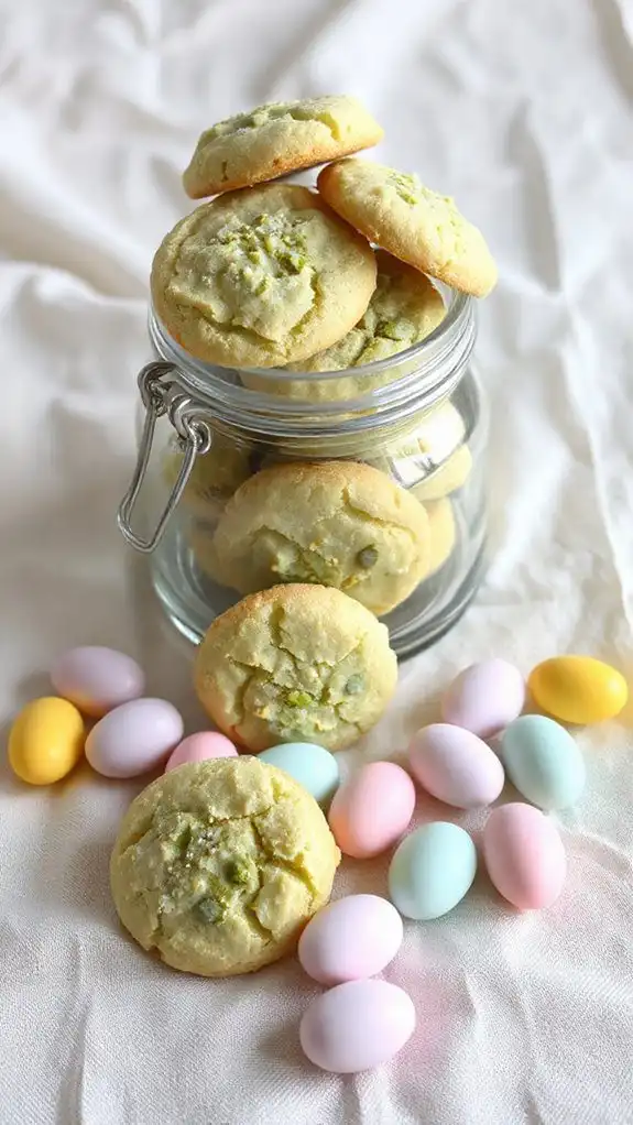 pistachio flavored cookie treat