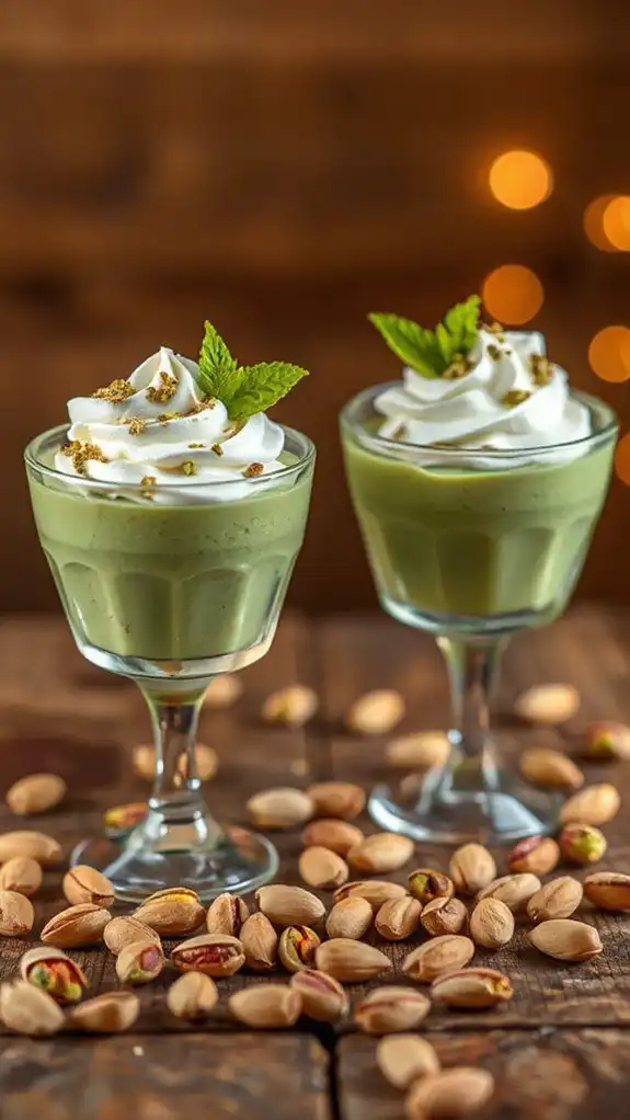 pistachio mousse dessert parfait pistachio mousse dessert parfait