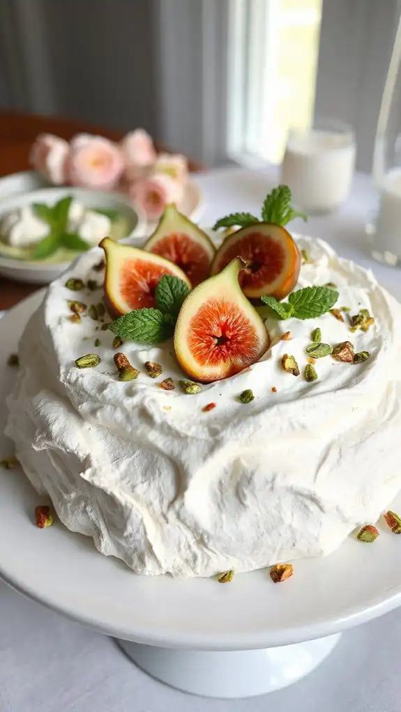 pistachio rose water dessert