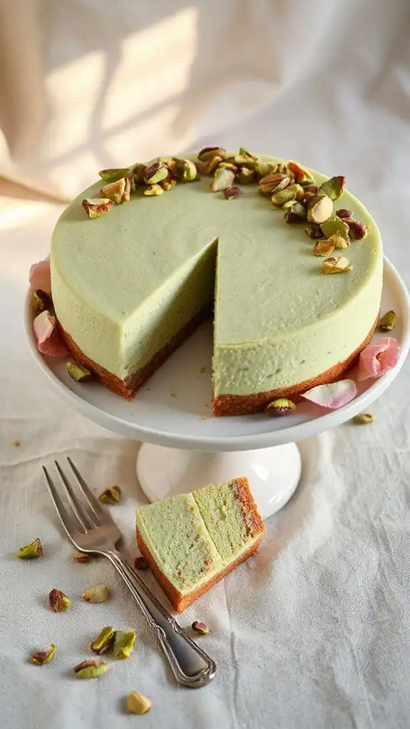 pistachio rose water dessert