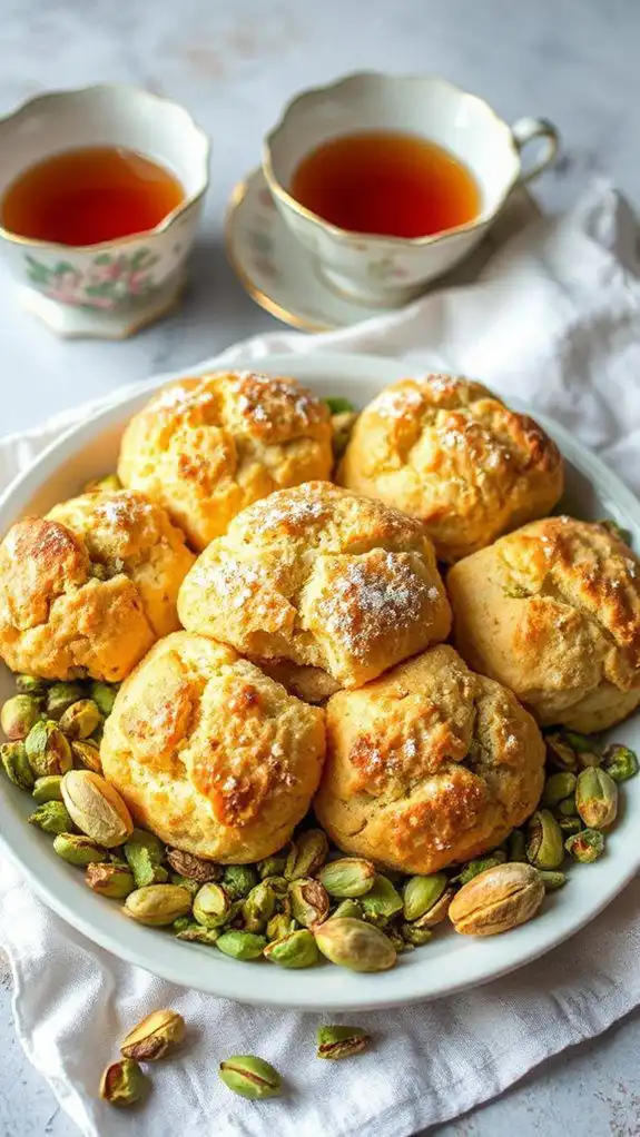 pistachio rose water scones pistachio rose water scones