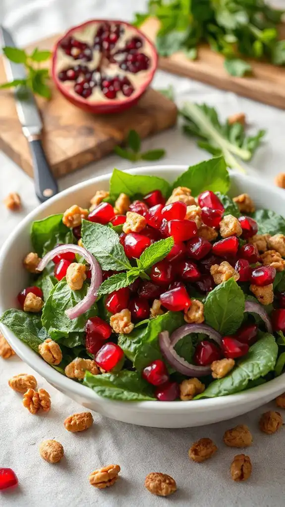 pomegranate nut salad recipe