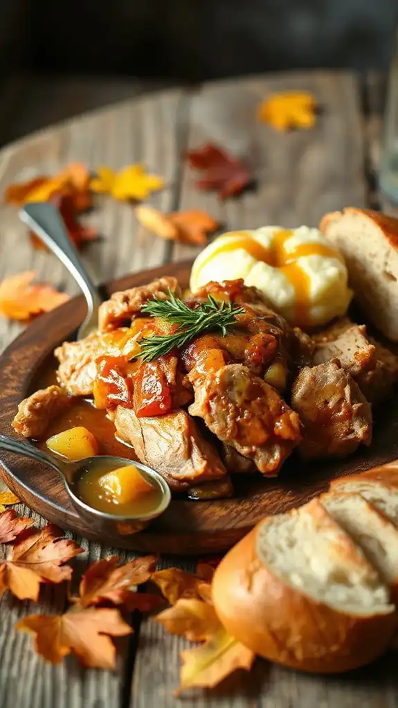 pork braised with apple cider