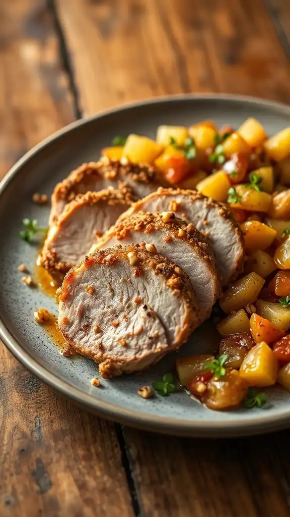 pork chops with chutney