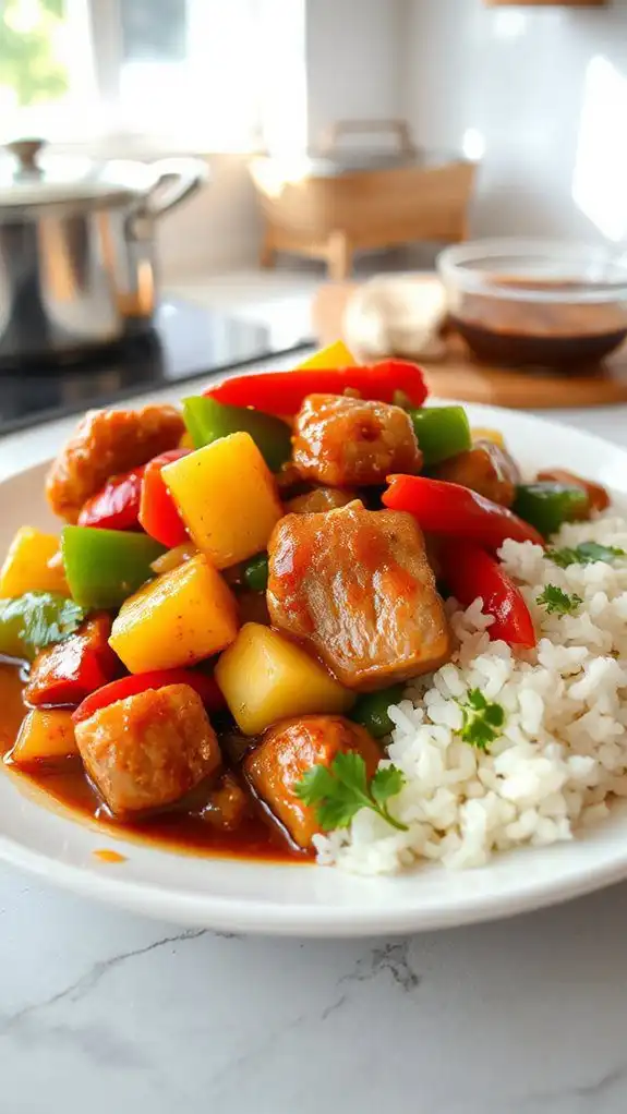 pork dish with tanginess