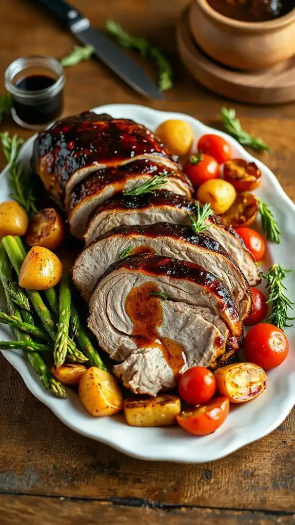 pork tenderloin with balsamic glaze