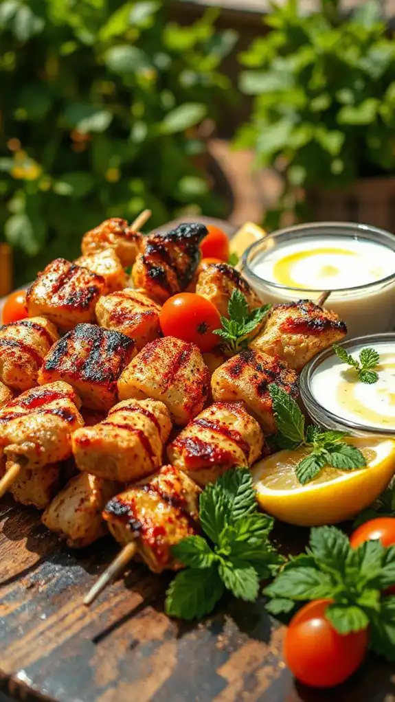 preparing the barbecue grill