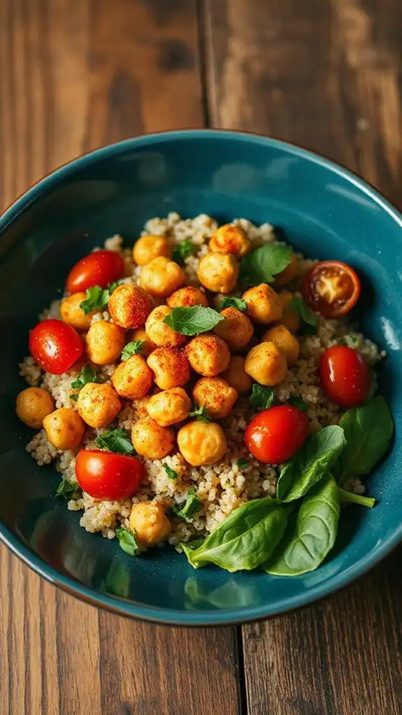 protein packed vegetarian bowl