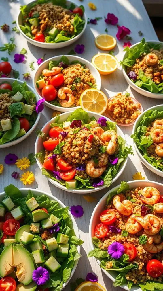 protein rich summer dinner salads