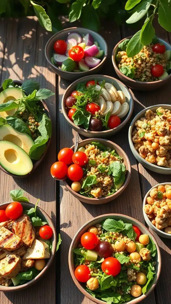 protein rich summer salads