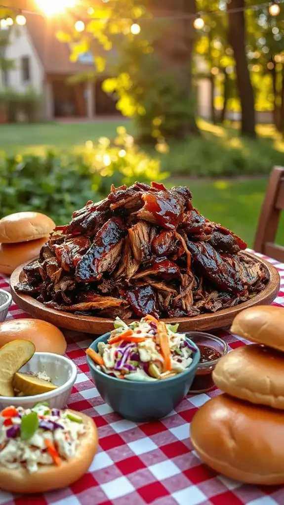 pulled pork on bread