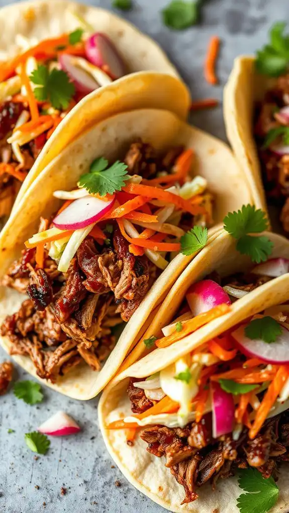 pulled pork taco dish