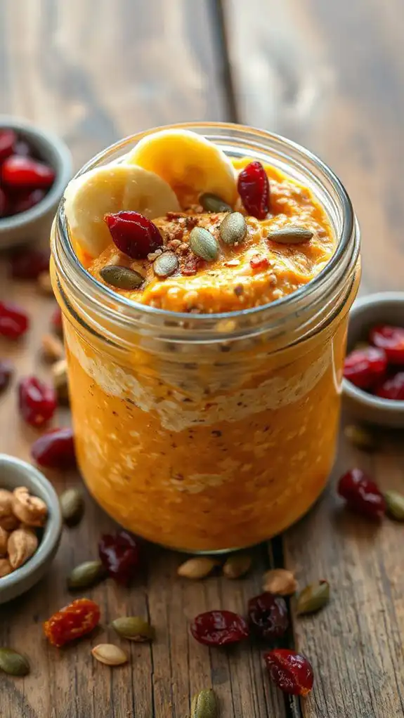 pumpkin puree overnight oats pumpkin puree overnight oats