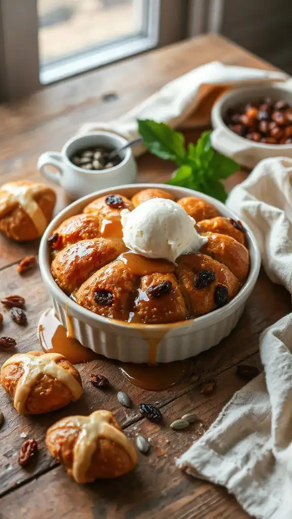pumpkin spice bun dessert