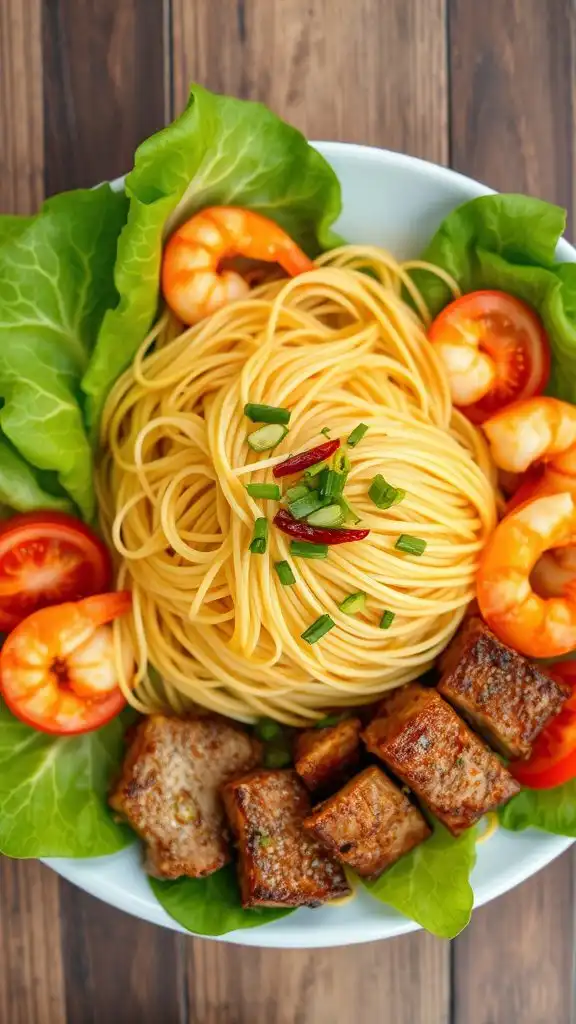 quang style noodles dish quang style noodles dish