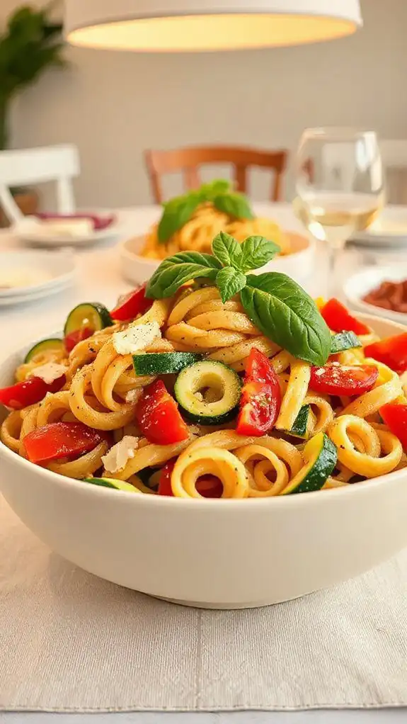 quick and colorful pasta