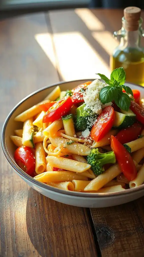 quick and colorful pasta dish