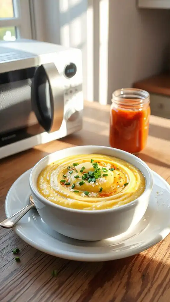 quick and creamy polenta