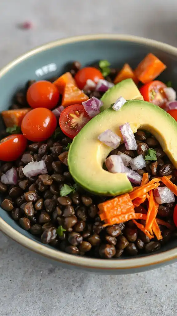quick and easy lentil salad