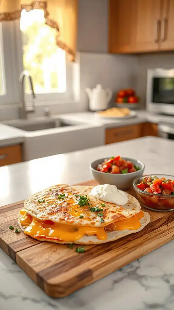 quick and easy quesadilla