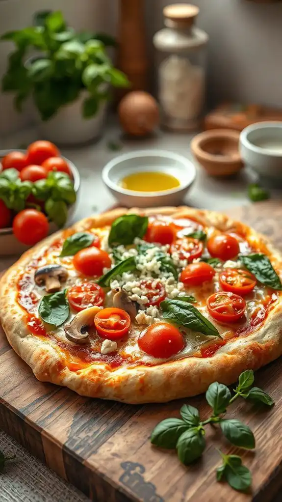 quick and healthy pizza