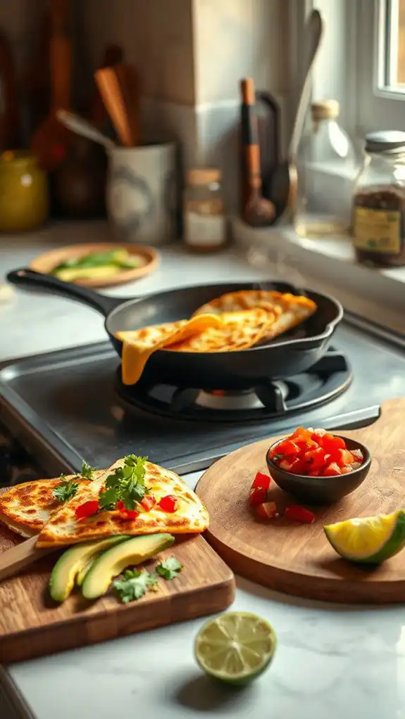 quick and simple quesadillas