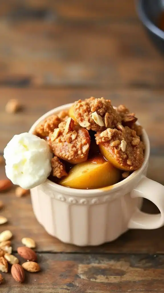 quick apple crisp dessert
