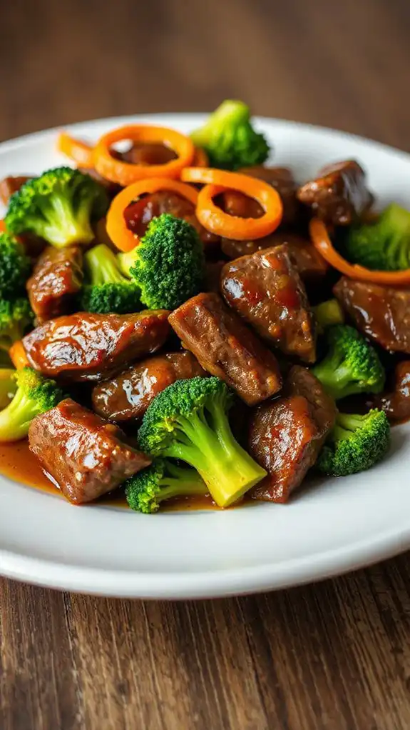 quick beef and broccoli
