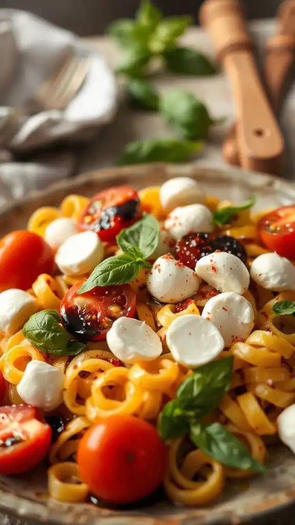quick caprese pasta recipe