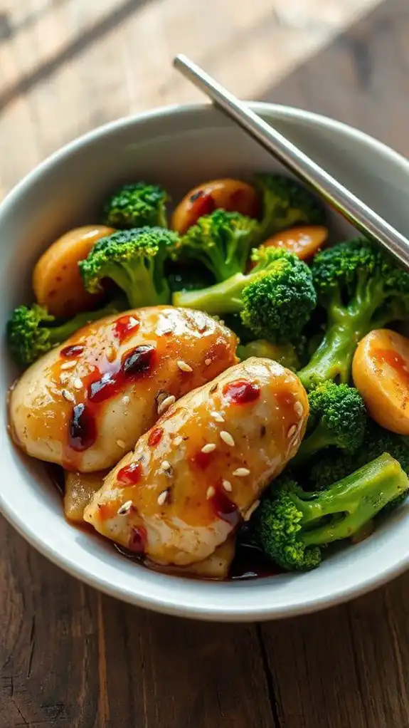 quick chicken and broccoli