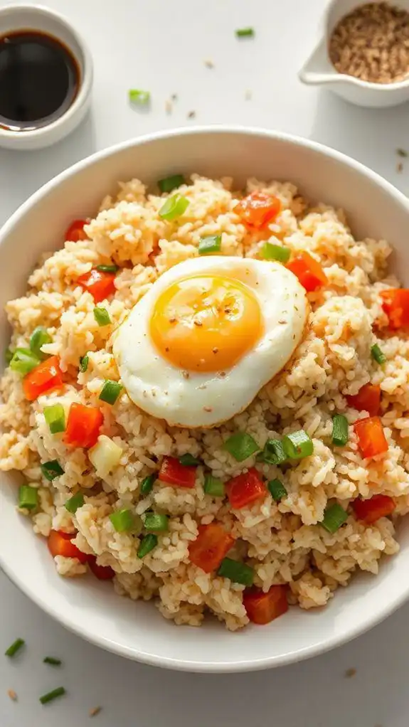 quick egg fried rice