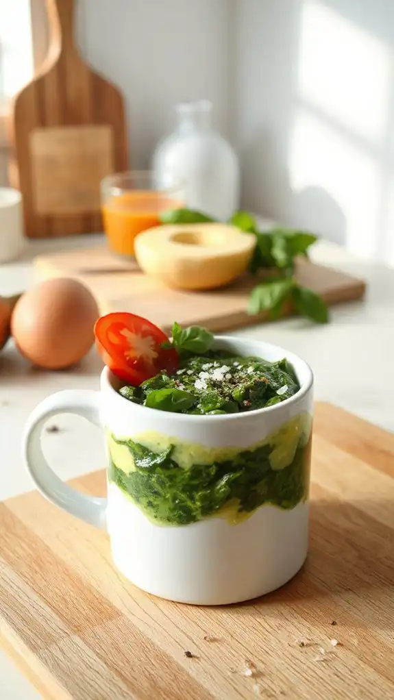 quick egg spinach recipe