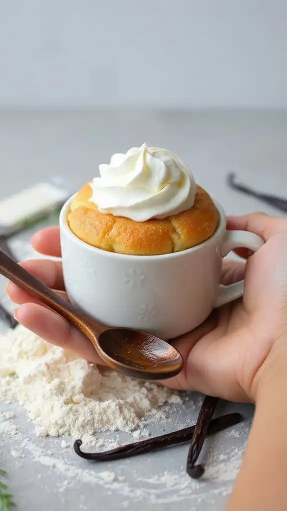 quick individual vanilla dessert