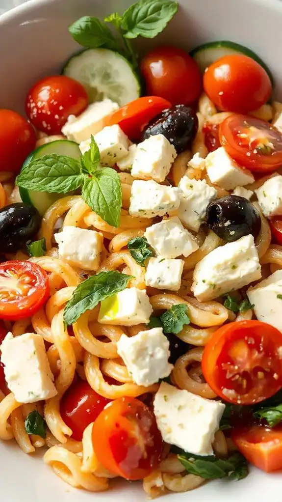 quick mediterranean pasta dish
