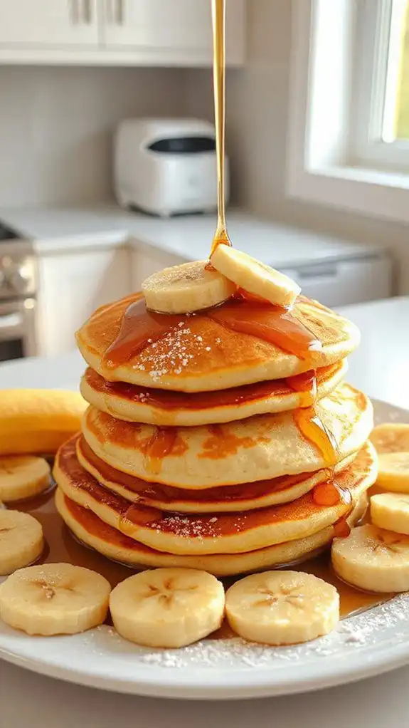 quick microwave banana pancakes