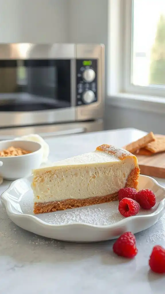 quick microwave cheesecake recipe