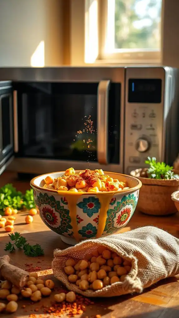 quick microwave chickpea recipe