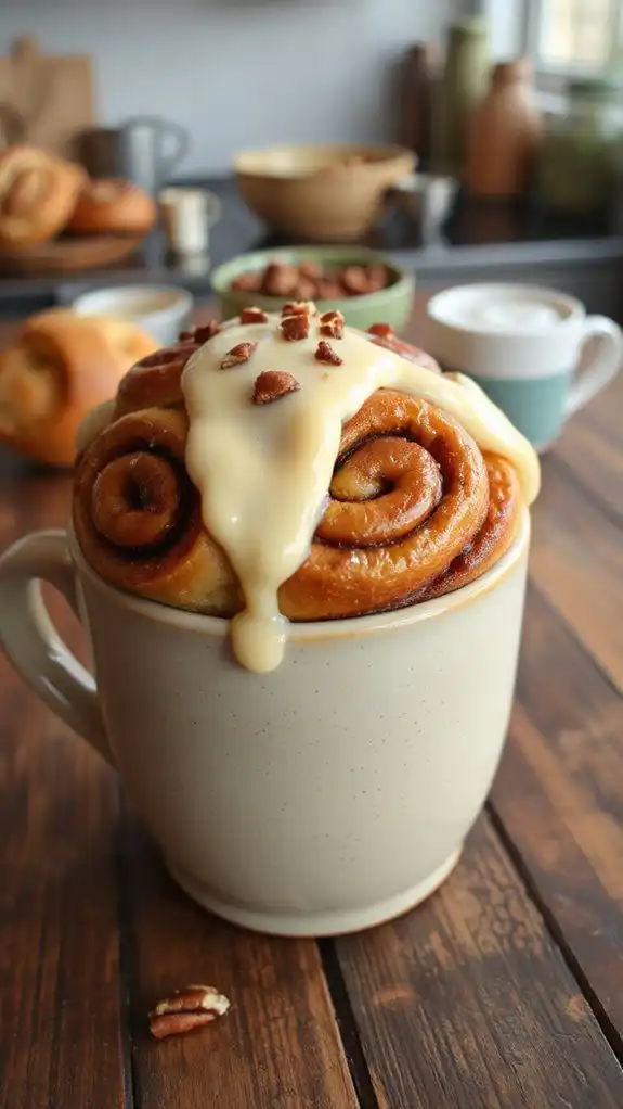 quick microwave cinnamon treat