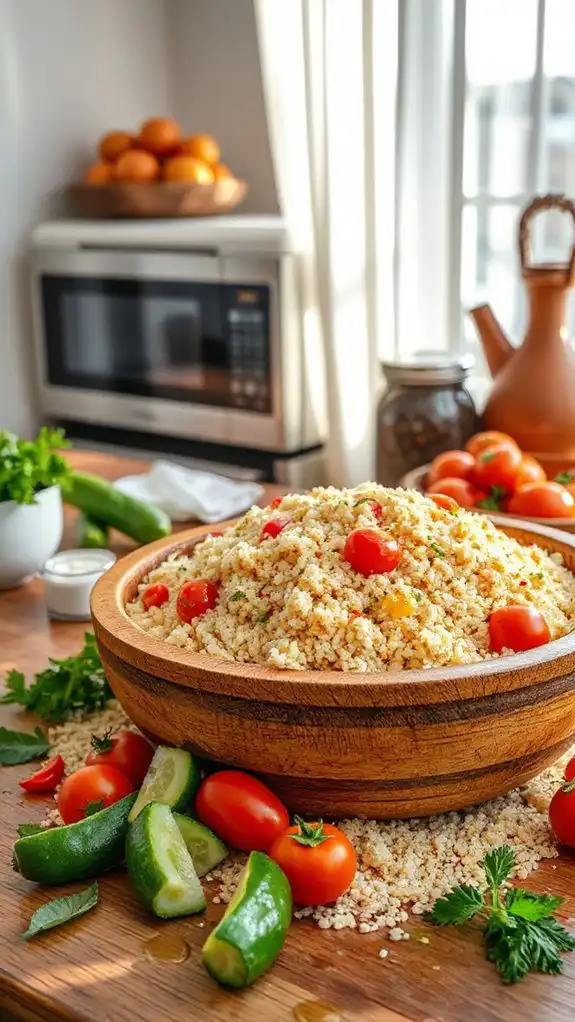 quick microwave couscous dish