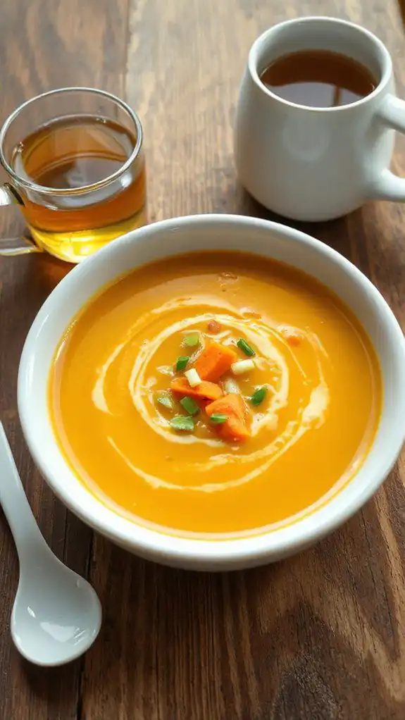 quick microwave egg soup