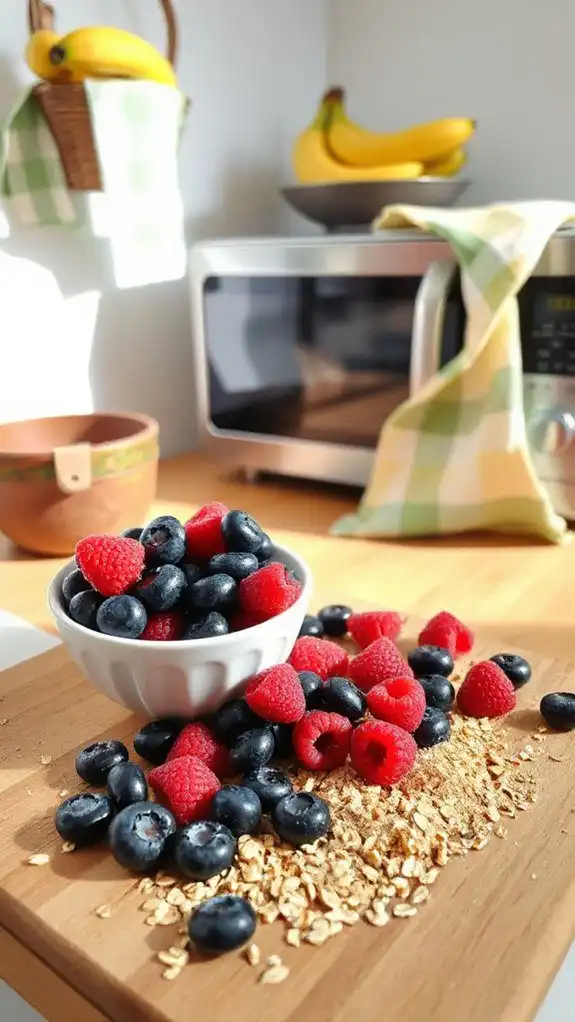 quick microwave fruit dessert