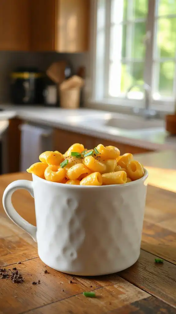 quick microwave mac and cheese