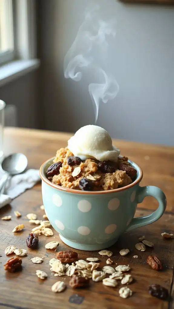 quick microwave oatmeal treat