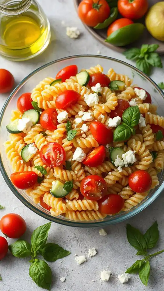 quick microwave pasta salad