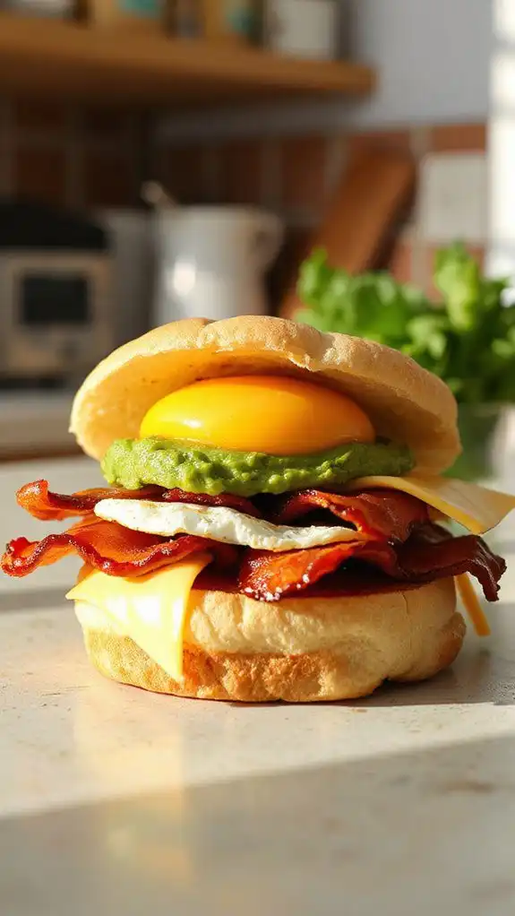 quick microwave sandwich breakfast