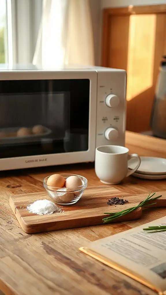 quick microwave scrambled eggs