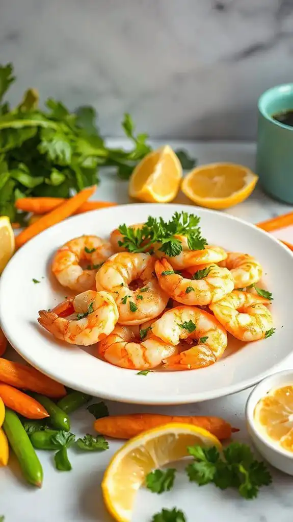 quick microwave shrimp dish