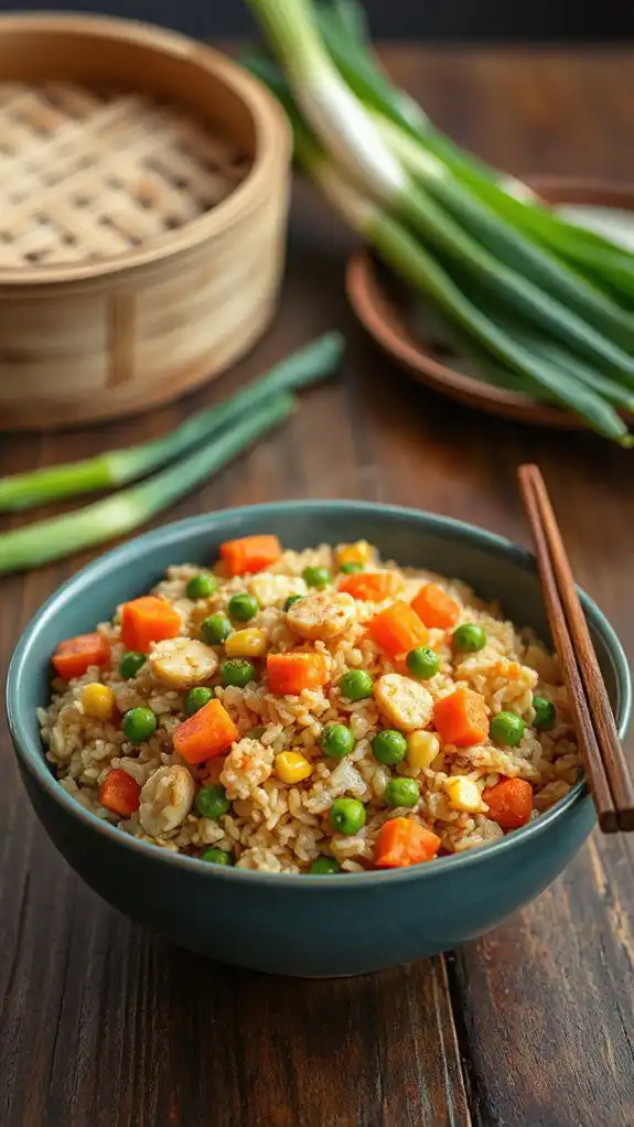 quick microwave vegetable rice