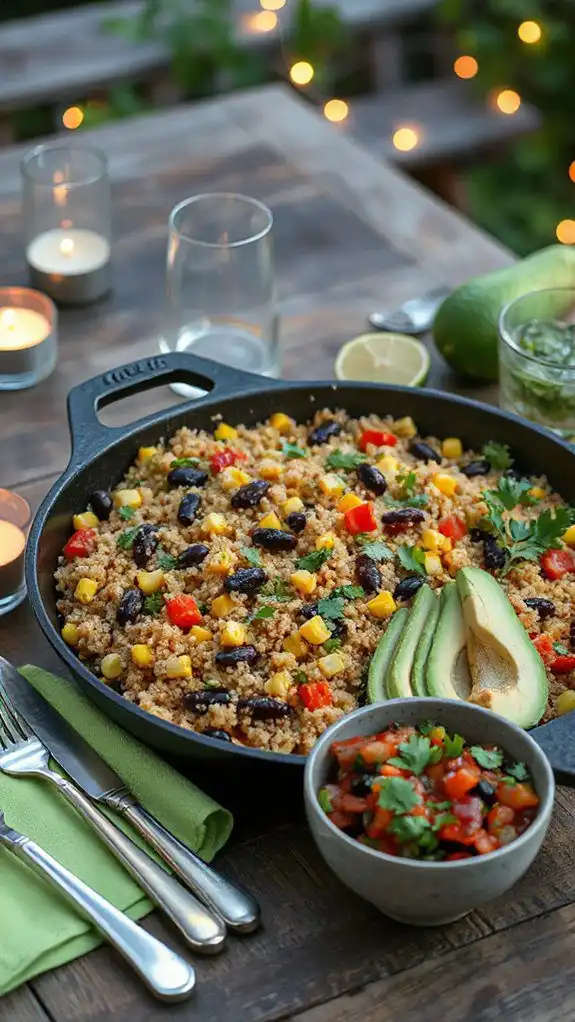 quick one pan quinoa dish